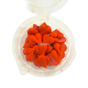 Pastillaje Corazoncitos Glace Color ROJO X25 Unidades