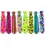 Corbata Fluo Modelos ESTAMPADOS Surtidos 48cm (PLASTICO)