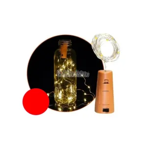 Corcho Alambre Tira Led Color Rojo