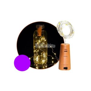 Corcho Alambre Tira Led Color Violeta