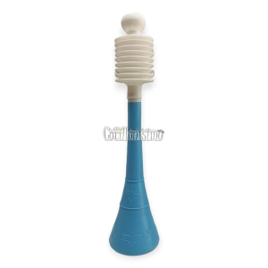 Corneton con Fuelle Celeste y Blanco
