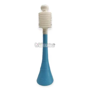 Corneton con Fuelle Celeste y Blanco