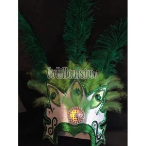 CORONA Luminosa con Plumas TREBOL (LED) - Imagen 5