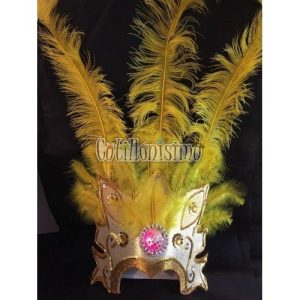 CORONA Luminosa con Plumas TREBOL (LED) - Imagen 8