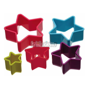 Set Cortantes Estrella Plastico x5 Unidades