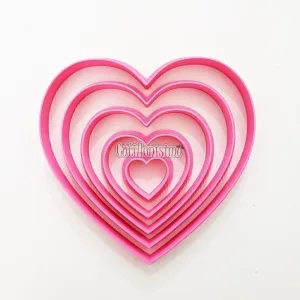 Cortante Marcador Corazones x5 Unidades