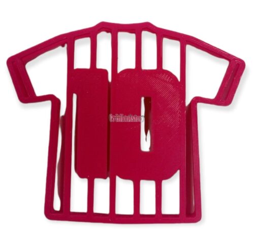 Cortante Marcador Plastico Camiseta Numero 10