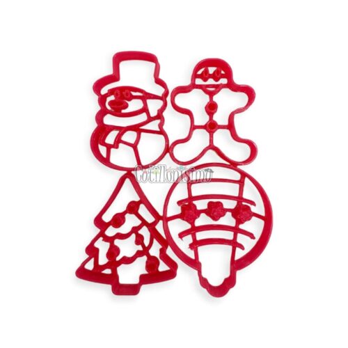 Cortante Marcador Set Navideño x4