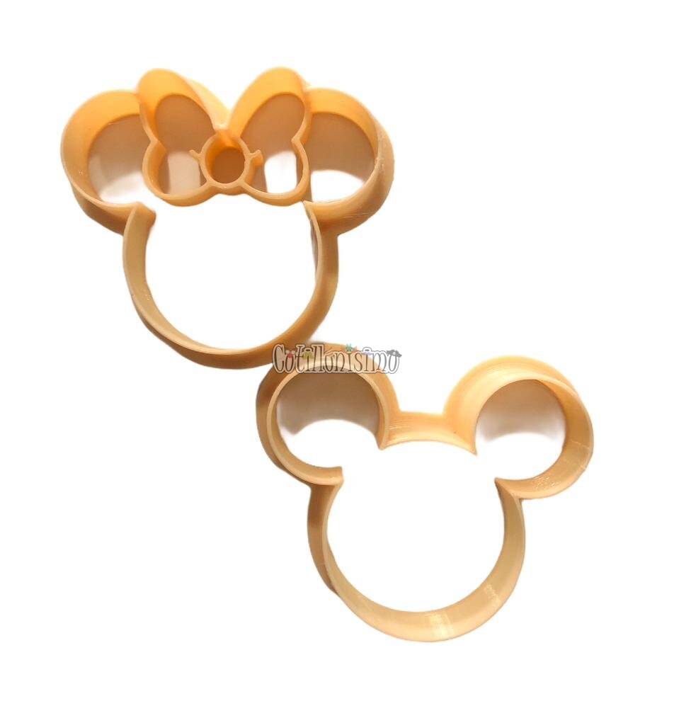 Cortantes Minnie & Mickey X2 Unidades