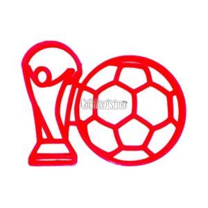 Cortante Pelota Futbol y Copa del Mundo