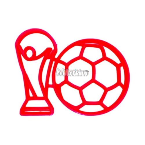 Cortante Pelota Futbol y Copa del Mundo