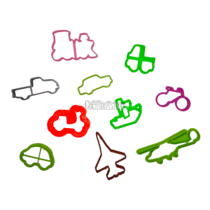 Set Mini Cortantes Transportes x10 Unidades