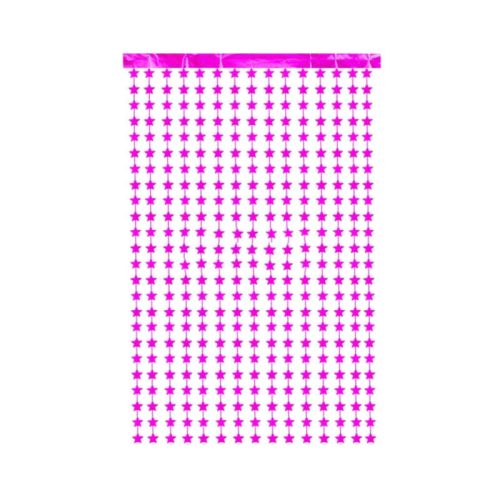 Cortina Lluvia de ESTRELLAS - Color Fucsia 2,20 x 1 MT