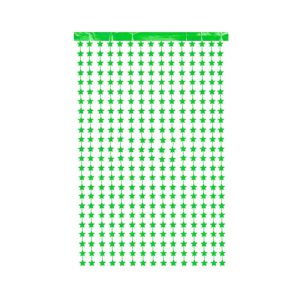 Cortina Lluvia de ESTRELLAS - Color Verde 2,20 x 1 MT