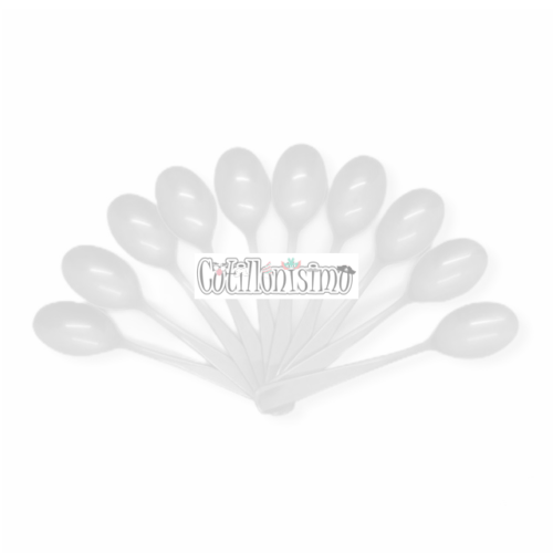 Cubiertos Descartables CUCHARA REFORZADA BLANCA 16cm X10 Unidades - Imagen 2