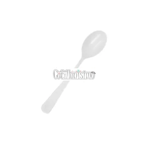 Cubiertos Descartables CUCHARA REFORZADA BLANCA 16cm X10 Unidades