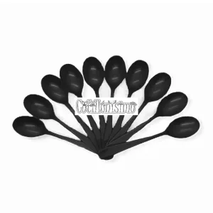 Alternative view of Cubiertos Descartables CUCHARA REFORZADA NEGRA 16cm X10 Unidades