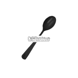 Cubiertos Descartables CUCHARA REFORZADA NEGRA 16cm X10 Unidades