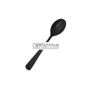 Cubiertos Descartables CUCHARA REFORZADA NEGRA 16cm X10 Unidades
