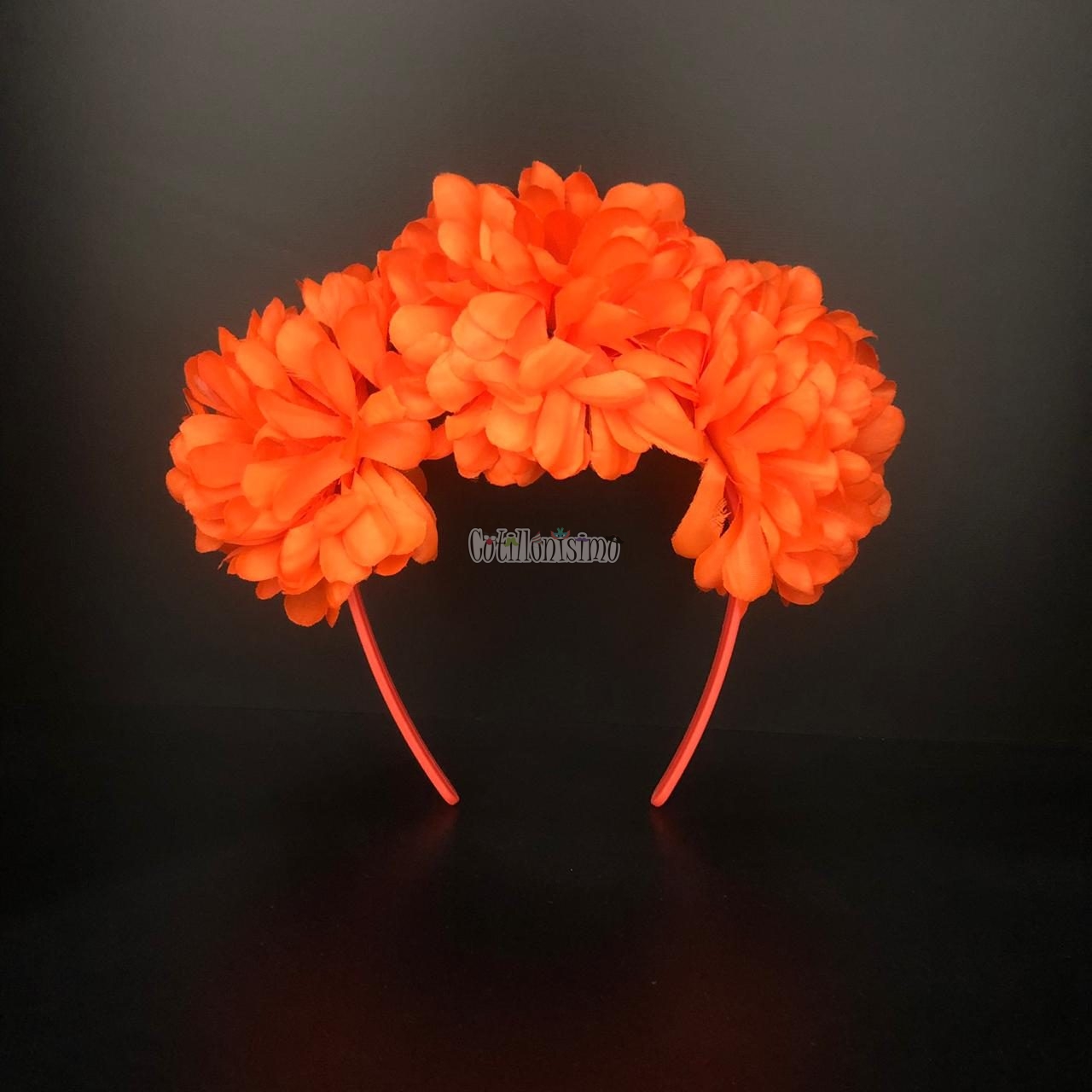 Vincha 3 Flores FLUO
