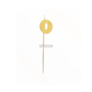 Vela Pinche Gibreada Nº0 Color Dorado