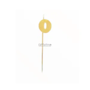 Vela Pinche Gibreada Nº0 Color Dorado