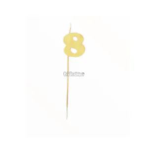 Vela Pinche Gibreada Nº8 Color Dorado