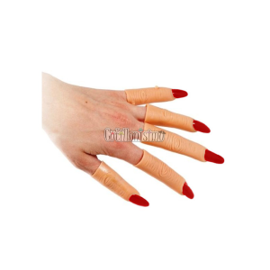 Dedos de Bruja Uñas Rojas