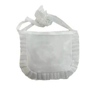 Delantal con Volado Blanco x1 Unidad Crosti