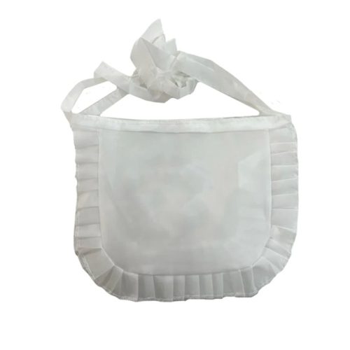 Delantal con Volado Blanco x1 Unidad Crosti