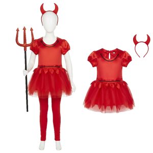 Disfraz DIABLITA Con TULL Talle 1 Crosti