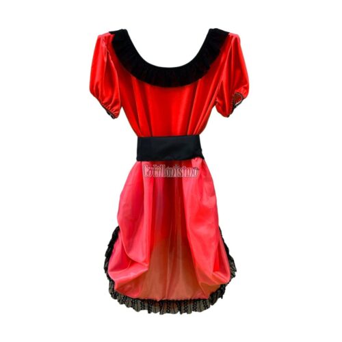 Disfraz DAMA ANTIGUA Color Rojo Talle 2 (Infantil)