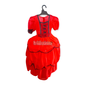 Disfraz Dama Antigua Especial Rojo Talle 2 Crosti