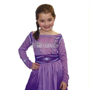 Disfraz ELSA FROZEN II VIOLETA PLUS OFICIAL DISNEY T2 Niños