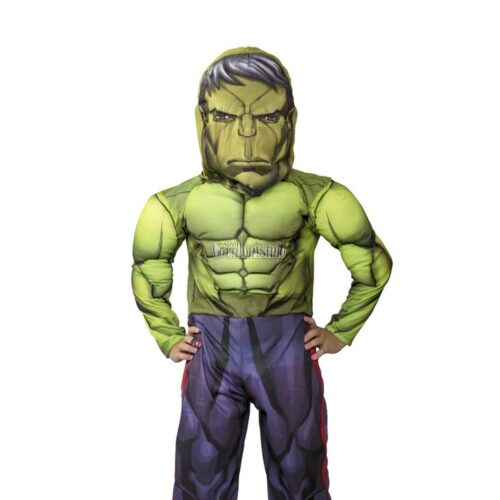 Disfraz HULK MUSCULOSO OFICIAL MARVEL Talle 2 Niños NewToys