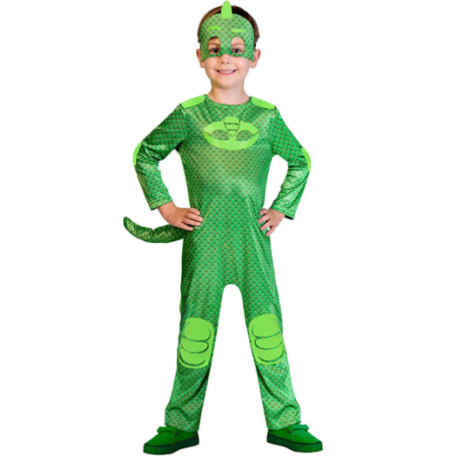Disfraz GEKKO PJ MASK PLUS OFICIAL HASBRO Talle 1 Niños - Imagen 2
