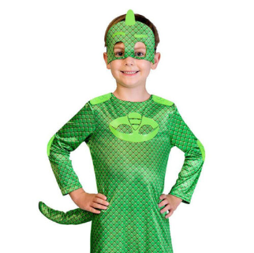 Disfraz GEKKO PJ MASK PLUS OFICIAL HASBRO Talle 1 Niños
