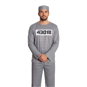 Disfraz PRESO Economico Adulto Talle Unico Crosti Halloween