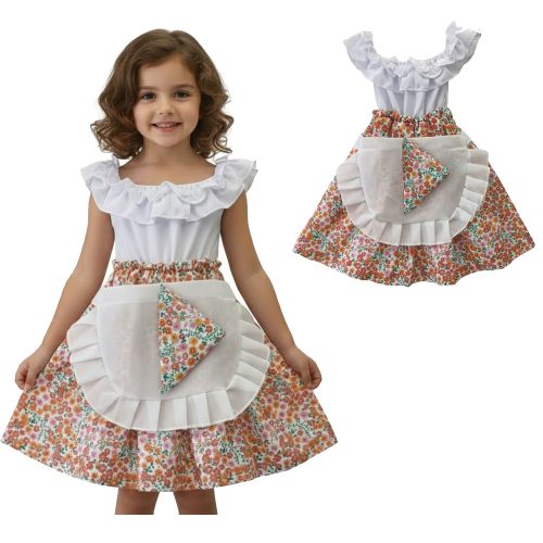 Disfraz Paisana Talle 1 Rojo Echyzos