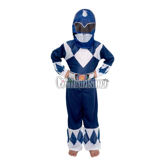 Disfraz POWER RANGER AZUL PLUS OFICIAL HASBRO T2 NewToys - Imagen 3