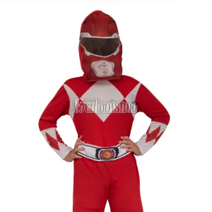 Disfraz POWER RANGER ROJO PLUS OFICIAL HASBRO Talle 0 Niños