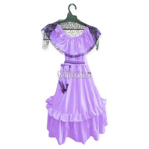 Disfraz Dama Antigua con Mitones Lila Talle 4 Crosti