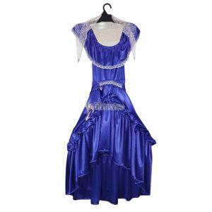Disfraz Dama Antigua con Mitones Violeta Encaje Blanco Talle 3 Crosti