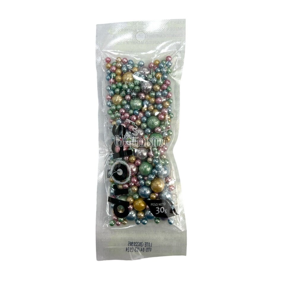 Drops Maxi Mix Metalico Perlas Pastelar 30gr