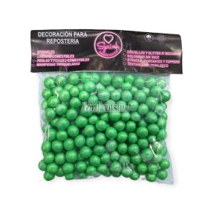 Drops Perlas Medianas Verde Agua Sprink x40 Gramo