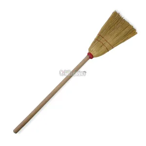 Escoba Bruja Ancha 65cm Madera y Paja - Imagen 2