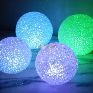 Esfera Símil Cristal MULTICOLOR (LED) 8 CM