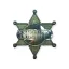 Estrella Sheriff Plateada Plástico