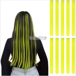 Extension de Pelo Color AMARILLO x1 Unidad