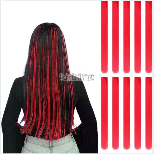 Extension de Pelo Color ROJO - Pack X10